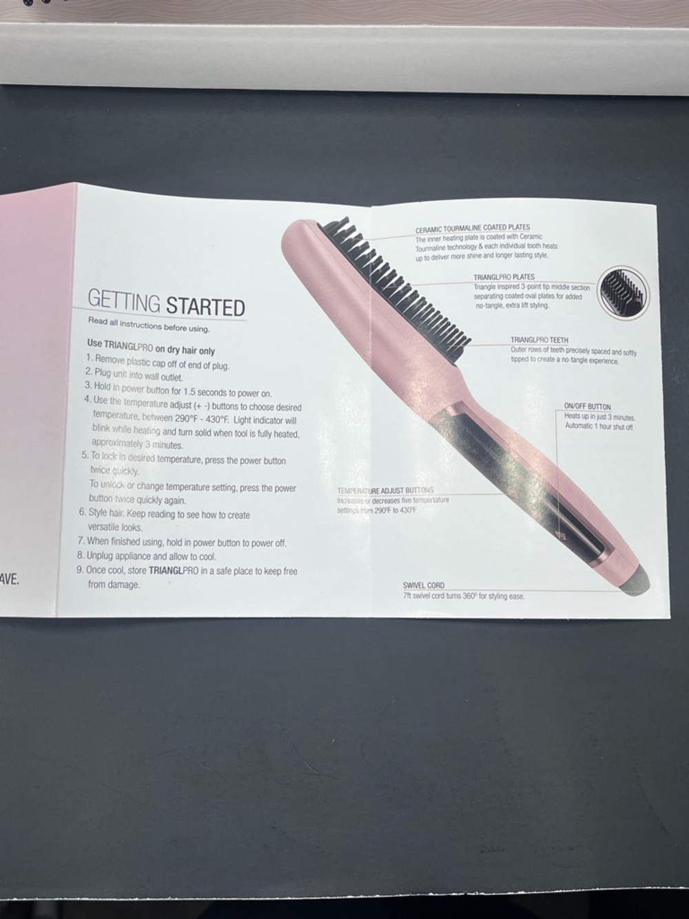 Calista TrianglPro Heated Detailer Brush – Purple - Picture 11 of 11